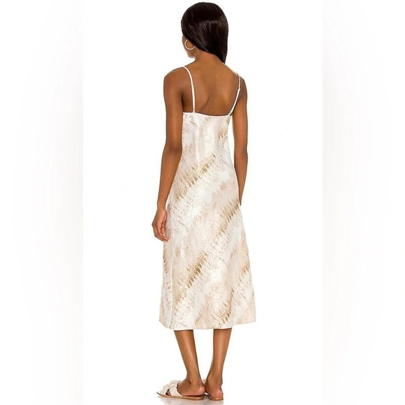 House Of Harlow 1960 X Sofia Richie Adeena Slip Dress Neutral Casual Minimalist - Picture 2 of 13